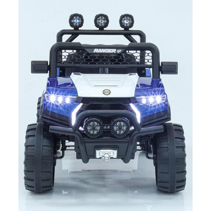 Battery Operated 4x4 SUV Ride On Car | Electric Jeep 4 x4 Electrical Car | Blue | COD Not Available