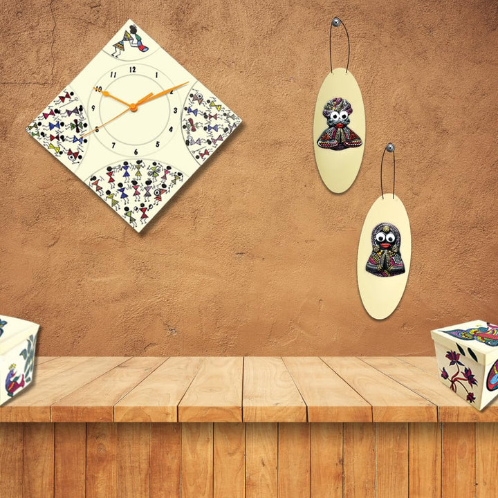 ToyKraft Paint Your Own Folk Decors DIY Art & Craft Kit | Learn 3 Indian Art Forms | Creative Painting & Home Decoration Activity