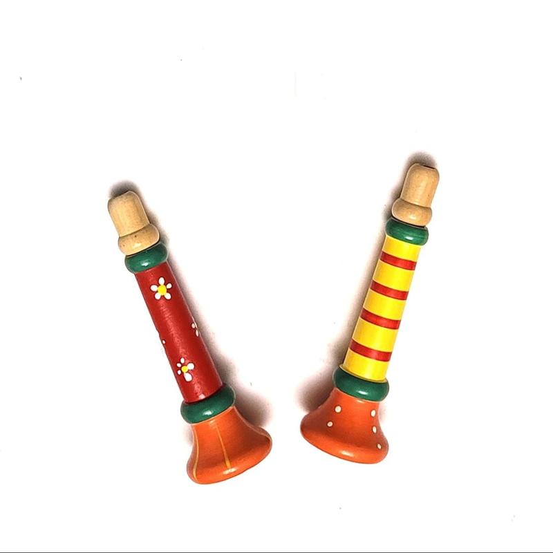 Buy Set of 2 Wooden Whistle Instruments | Vocal Training (2-4 Years ...