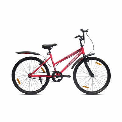 Urban Girl 26t Single Speed City Bicycle (Fluro Pink/Black) | 12+ Years (COD Not Available)