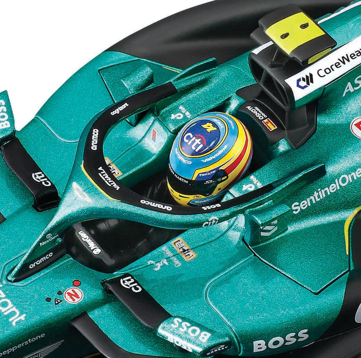Bburago Original Aston Martin AMR25 - Fernando Alonso Licensed Diecast Car | 1:24 Scale (14 Years till Grown Ups)