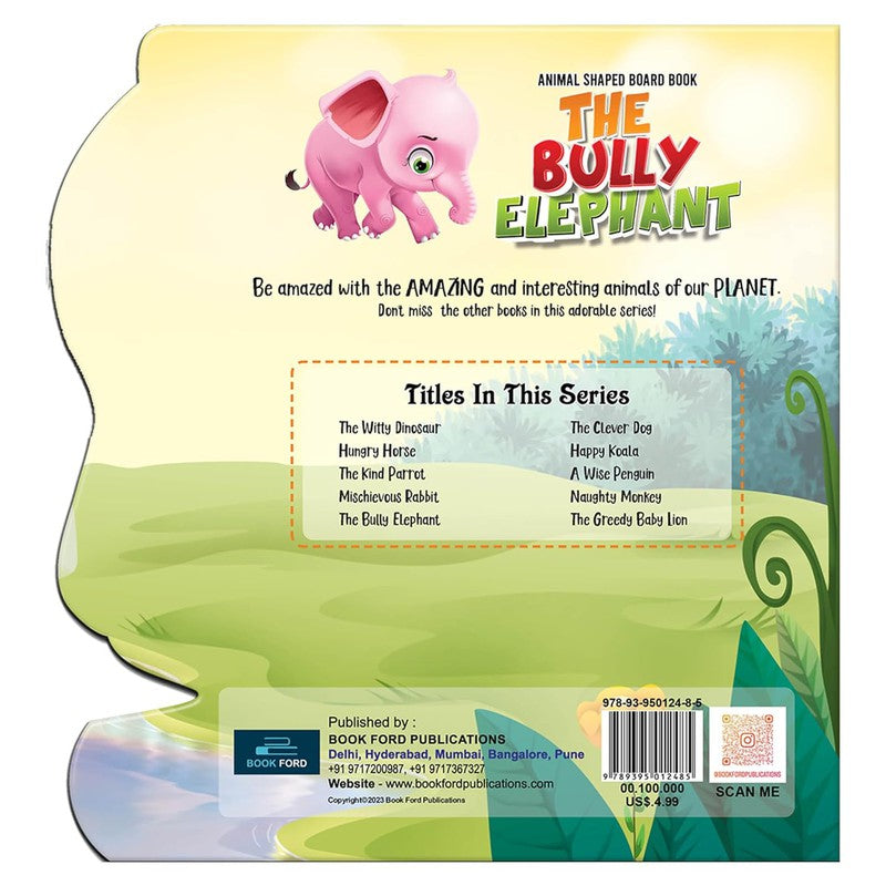 The Bully Elephant Animal Shaped Story Board Book - Engaging and Educational Stories