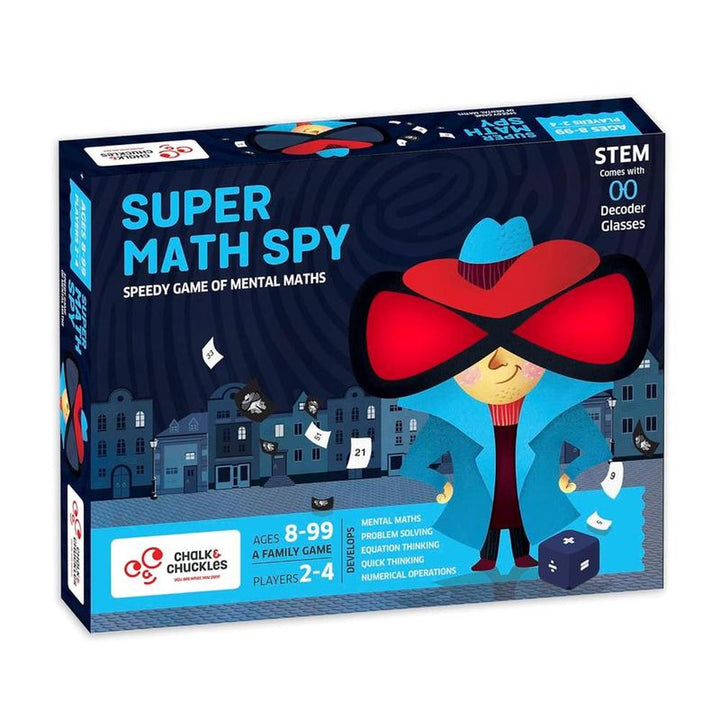 Chalk & Chuckles Super Math Spy Board Game - The Equation Mission (8-12 Years)