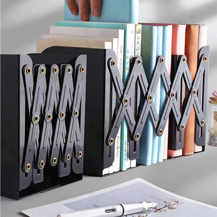 Ilearnngrow Foldable Expandable Metal Book Shelf - Kids Book Storage