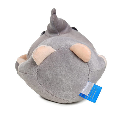 Soft Animal Plush Elephant Toy 20cm, Grey and Pink