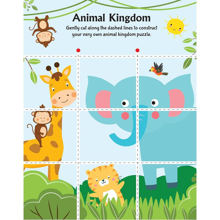 Dreamland Publications Animal Freinds Scissors Skills Activity Book with Child Safe Scissors, Games & Mask (4-7 Years)