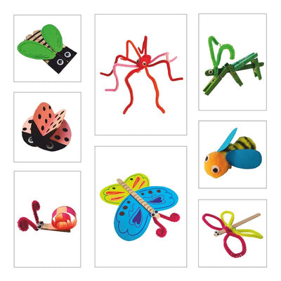 DIY Art and Craft Kit Creepy Crawlies, Drawing, Painting Interesting Fun Activity for Kids