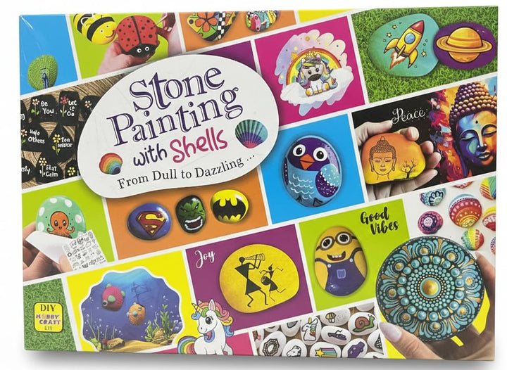 Lil' Star DIY Stone Painting with Shells Craft Kit