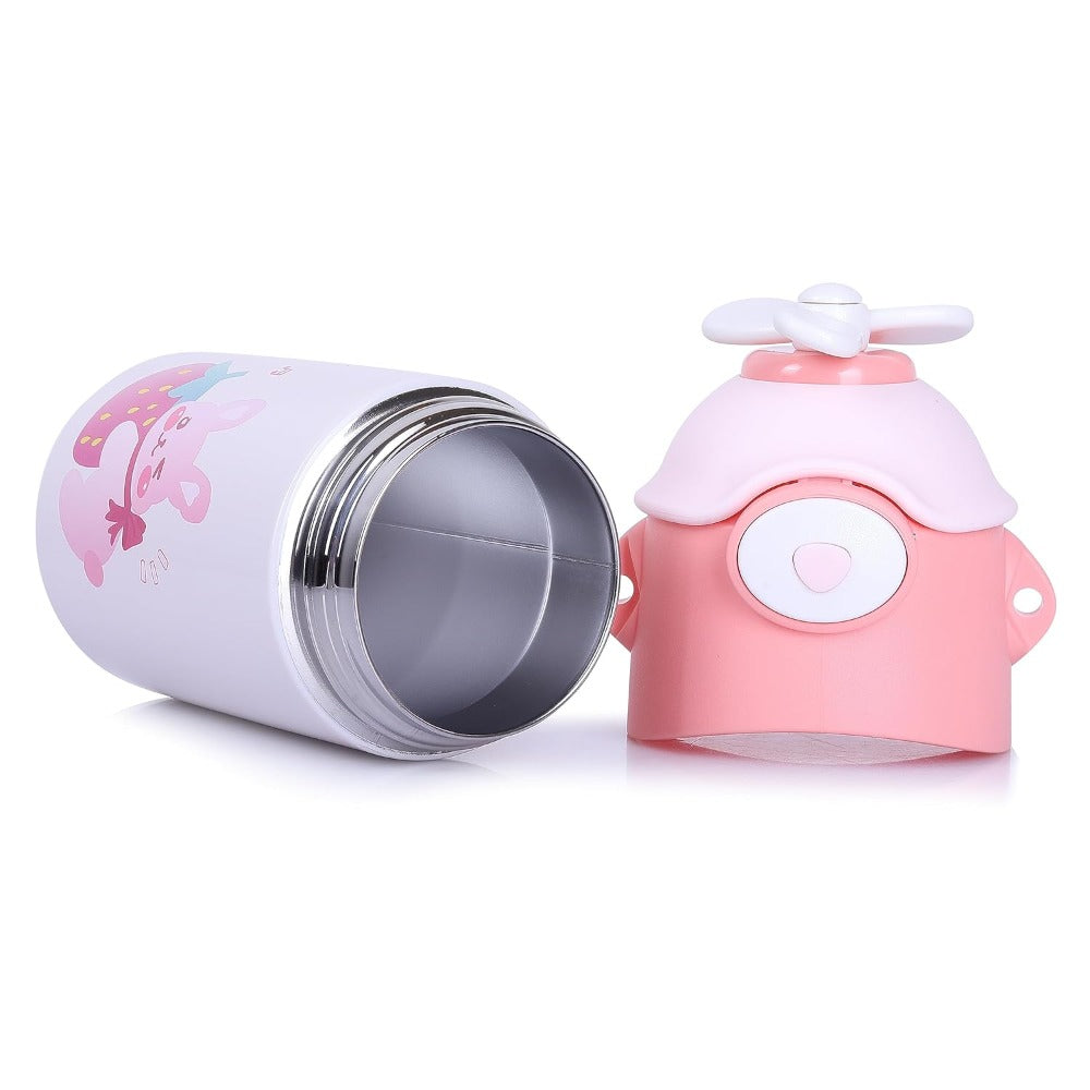 Helicopter Style Water Bottle with Handle (500ml) | Pink