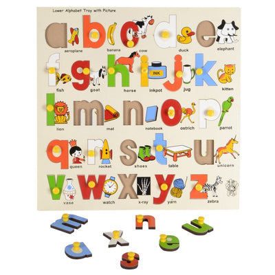 Lower Alphabet Tray With Picture & Knob