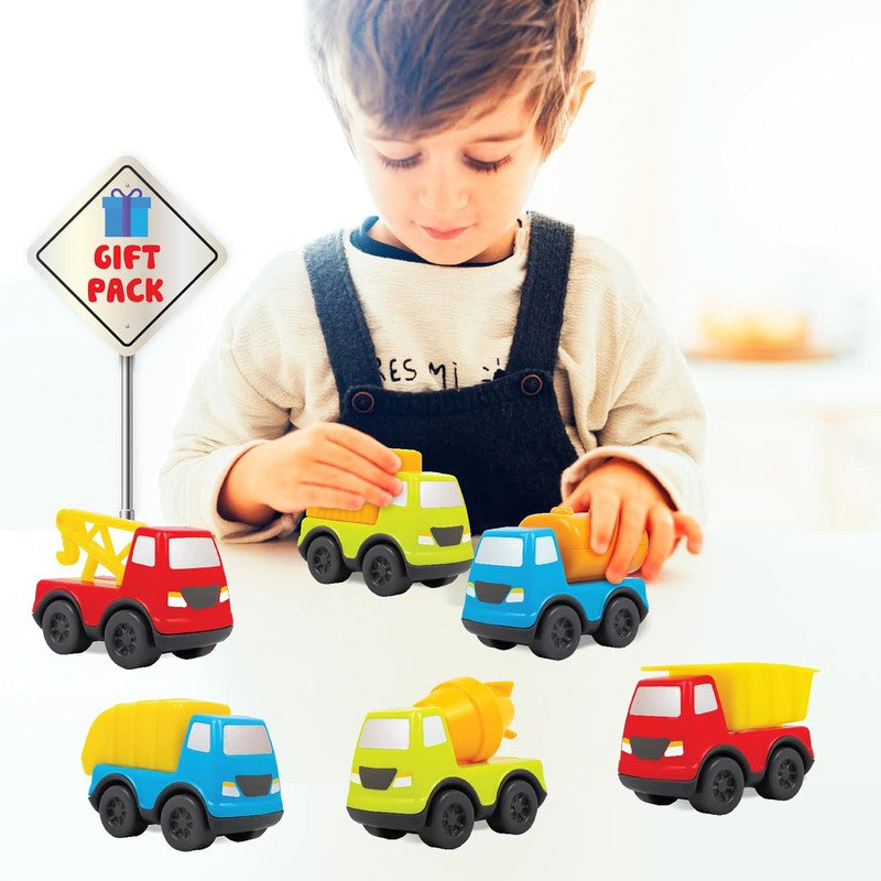 Original Funskool Mini Vehicles Construction Series Toys (Pack of 6)