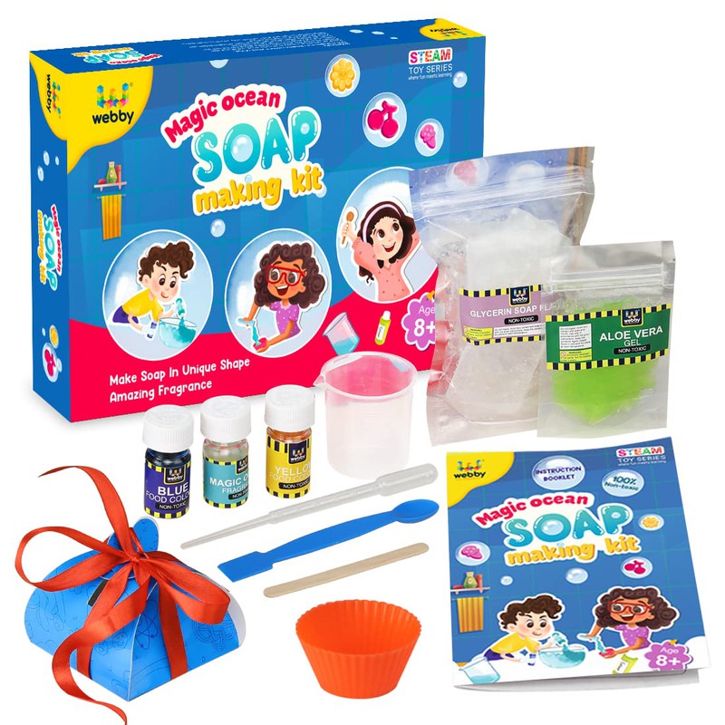 DIY Soap Making Kit with Fragrance and Different Shapes Educational & Learning Science Activity Toy Kit