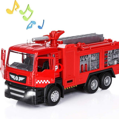 Micro Fire Truck Toy with Light and Sound  | Red