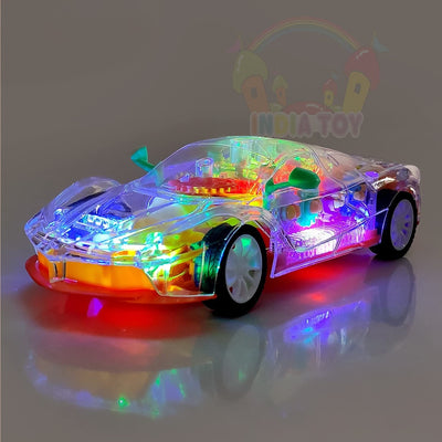Remote Control Rechargeable Car with Sound & Light Gear Simulation Mechanical Car
