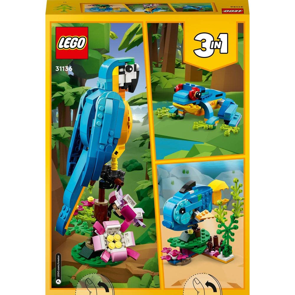 Lego Exotic Parrot Building Blocks (31136) - 253 Pieces