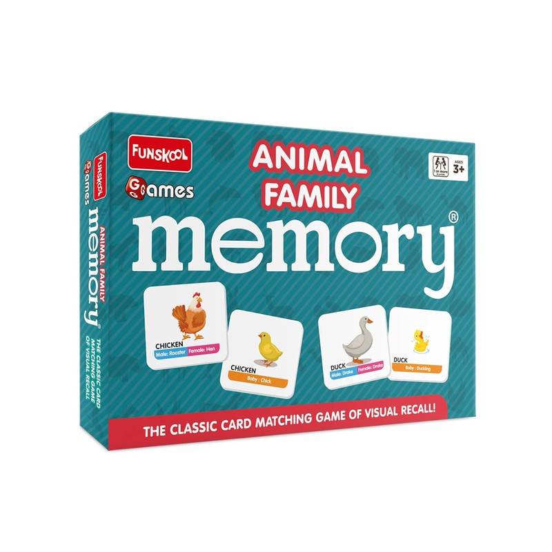 Original Funskool Animal Family Memory Matching Game