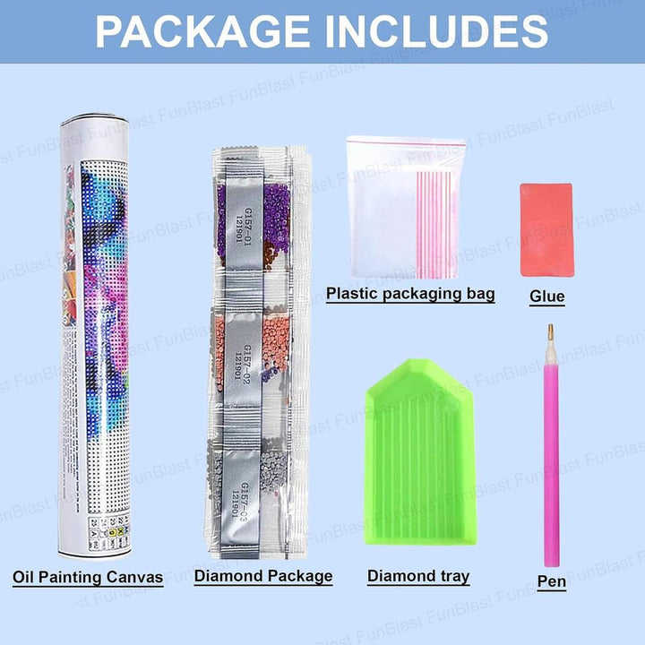 FunBlast 5D Sunflower Diamond Painting Kit | DIY Art & Craft Set  for Kids & Adults