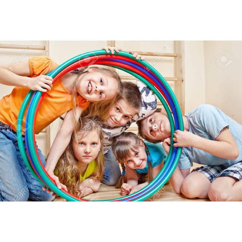 Welded Hula Hoop Exercise Ring for Fitness | Hula Hoop for Boys,Girls, Kids and Adults (Multi Color) (60 cm Diameter, Pack of 1 Pcs) (Free Hoop HUGGIE)