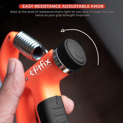 Fitfix Adjustable Hand Grip Strengthener | Equipment for Forearm Exercise