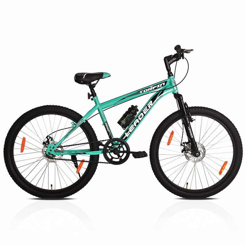 Torfin 26T MTB Mountain Bicycle without Gear Single Speed with FS DD Brake (Sea Green/Black) | 12+ Years (COD Not Available)