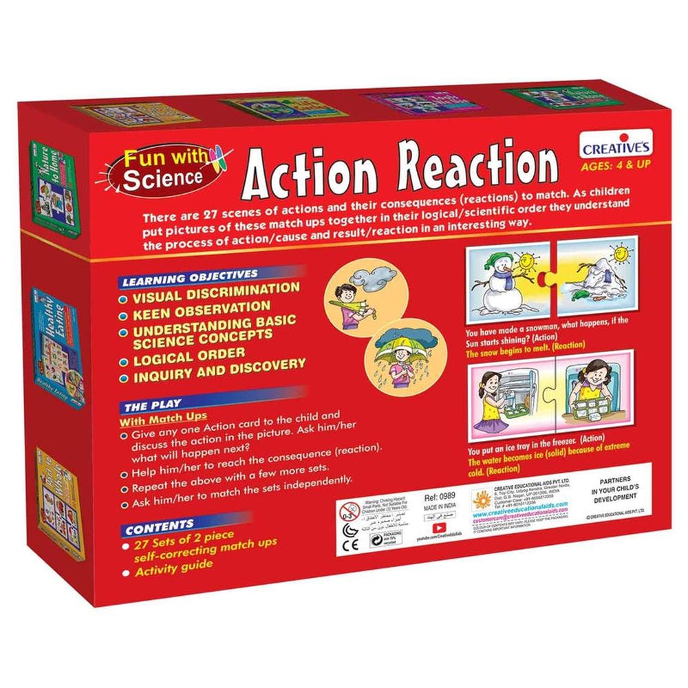 Action Reaction Learning Puzzles - 27 Pieces (4-7 Years)