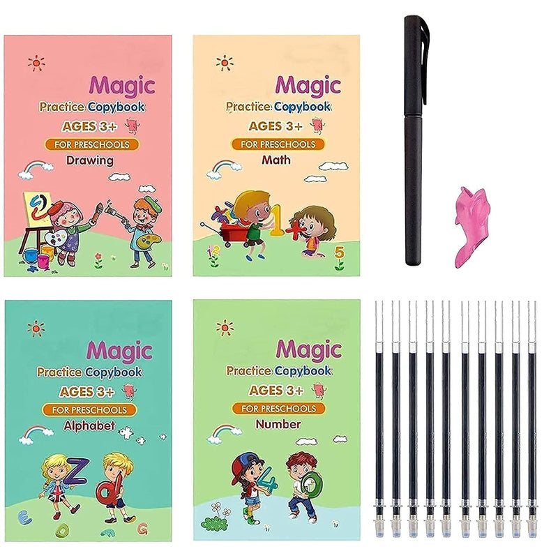 Sank Magic Practice Copybook Number Tracing Book (Reusable Writing Tool)