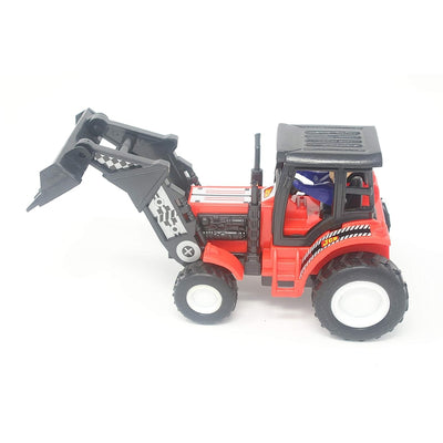 Farm Plough Tractor Maintenance Free Pullback Spring Action Race Toy