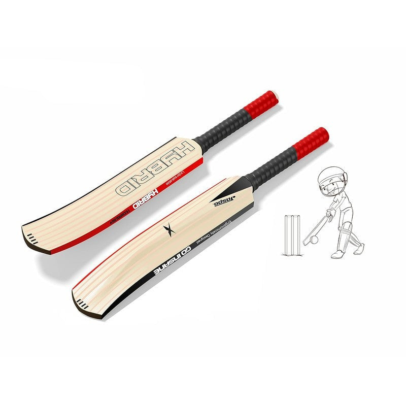 Jaspo Hybrid Composite Hard Plastic Cricket Bat Size 5 | (PU Filled Inside) | 6-11 Years