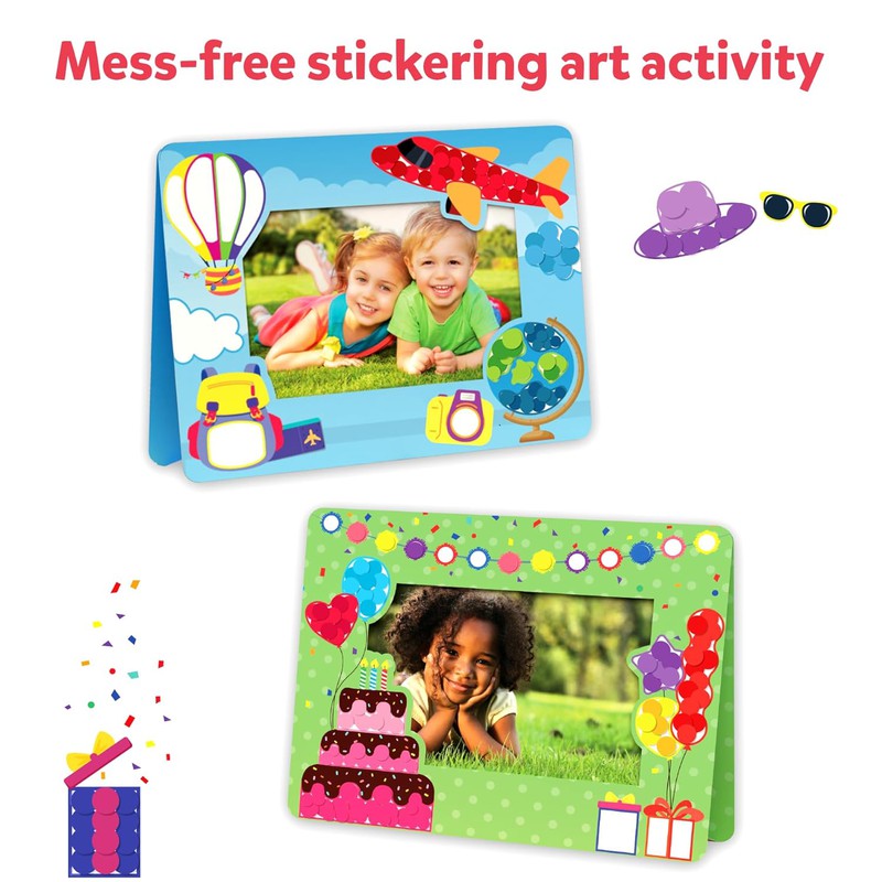 Dot It- Photo Frames | No Mess Sticker Art for Kids