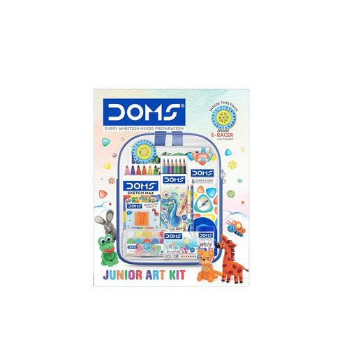 Doms Junior Art Kit - Comes with a Transparent Zipper Bag