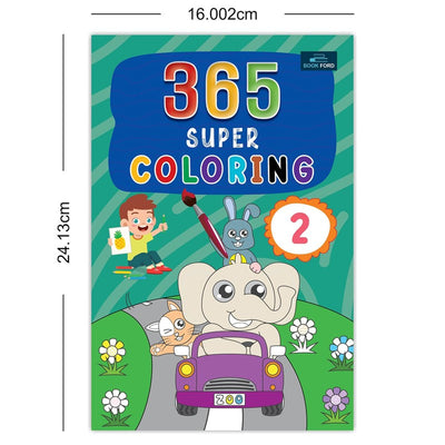 365 Super Coloring Book - 2 for Kids With 368 Pages