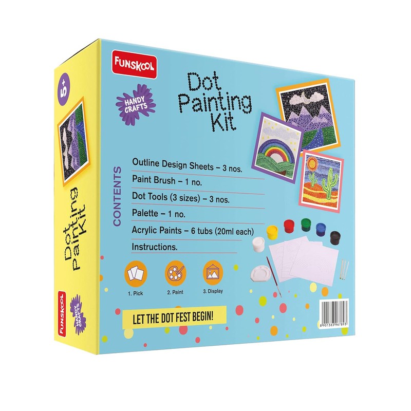 Original Funskool Handycrafts Dot Painting Kit