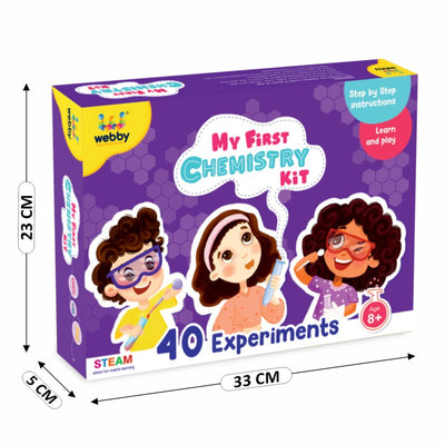 DIY Chemistry Kit with 40 Experiment, STEAM Learner, Educational & Learning Activity Toy Kit for Kids - Age 8+