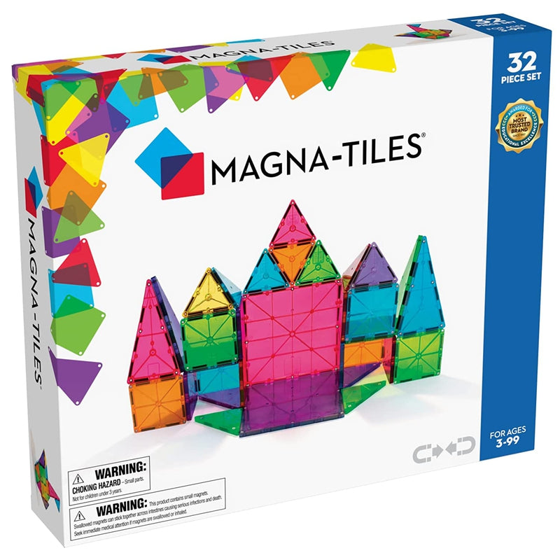 Original Magna Tiles Magnetic Building Block (32 Pieces)