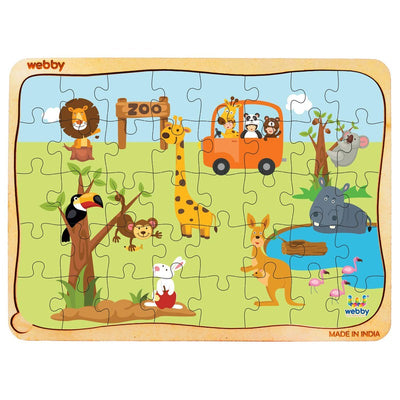 The Zoo Wooden Jigsaw Puzzle, 40pcs