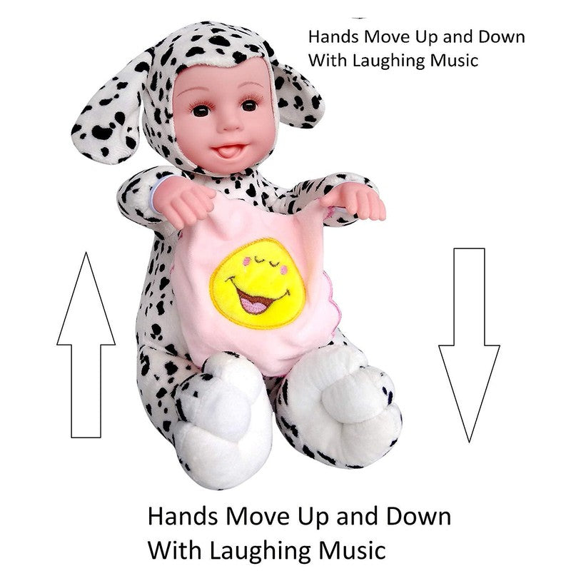 Peek-A-Boo Plush Laughing Doll | Voice Activation with Moving arms and Touch Sensor (Assorted Colours)