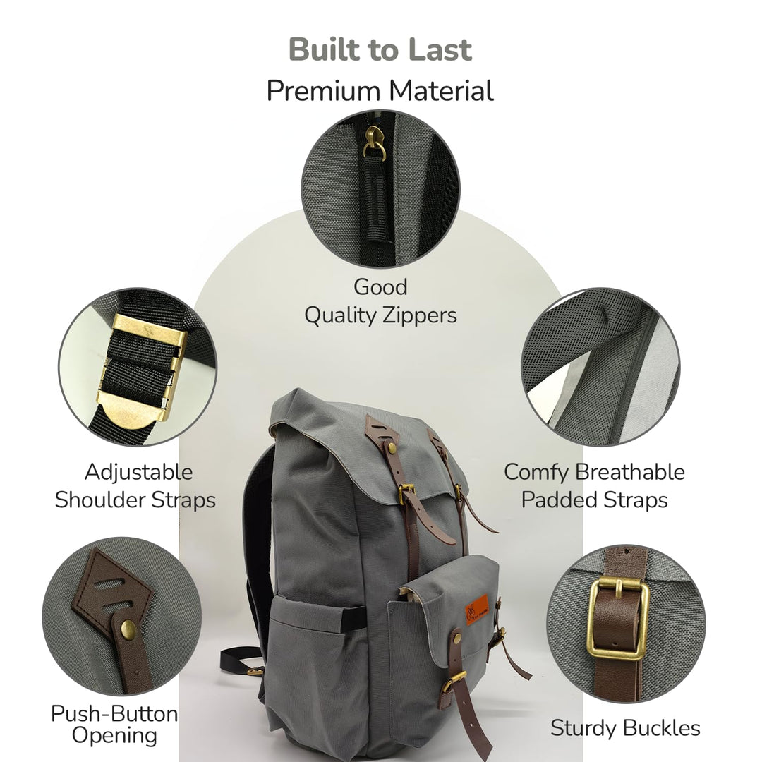 R for Rabbit Sportz Premium 900D Diaper Bag with Insulated Pockets | Upto 22 Liters - Graphite Grey
