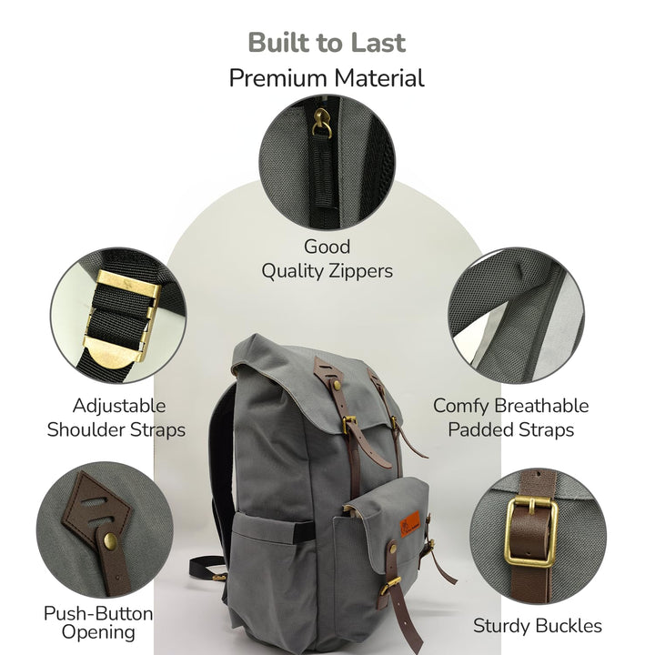 R for Rabbit Sportz Premium 900D Diaper Bag with Insulated Pockets | Upto 22 Liters - Graphite Grey