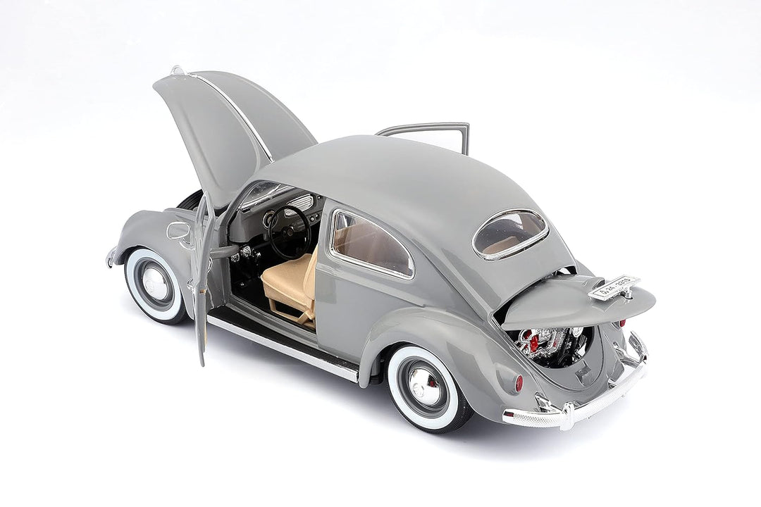 Bburago Original 1955 Volkswagen Kafer Beetle Licensed Diecast Car | 1:18 Scale (14 Years till Grown Ups) | Assorted Colors