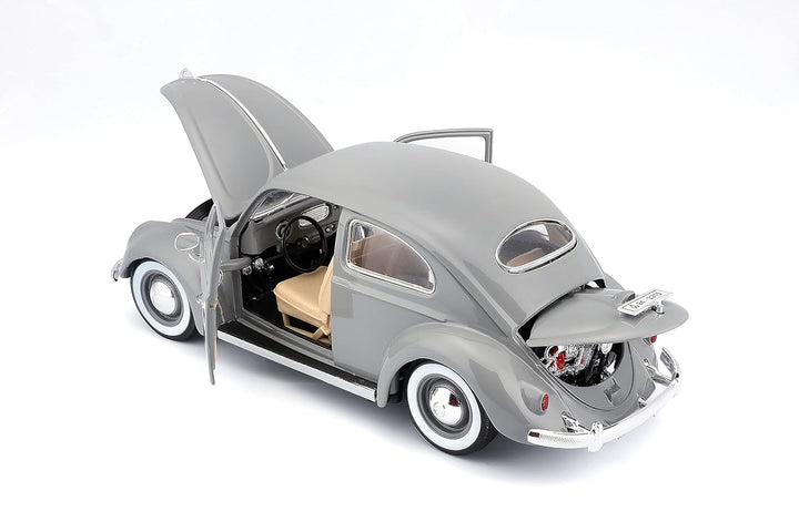Bburago Original 1955 Volkswagen Kafer Beetle Licensed Diecast Car | 1:18 Scale (14 Years till Grown Ups) | Assorted Colors