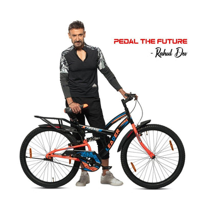 Xtreme 26T Rear Suspension Mountain Cycle (Black/Fluro Orange) | 12+ Years (COD Not Available)