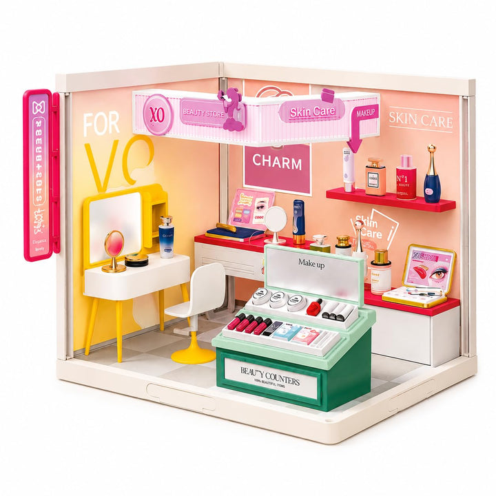 Dream World Micro Home Yoyo Cabin Beauty Shop - DIY Dollhouse | 106 Pieces