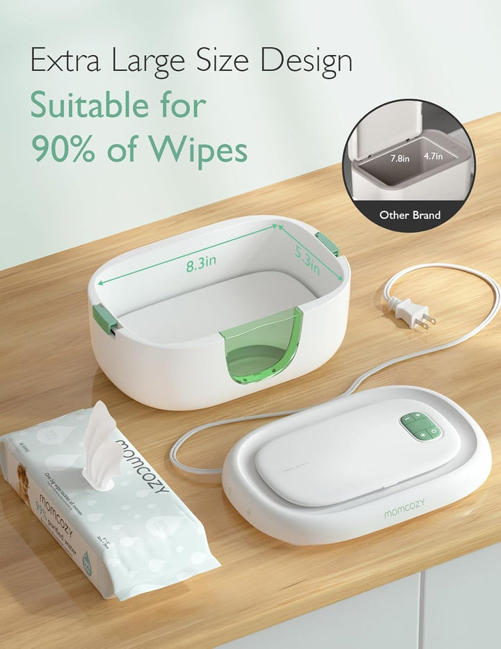 Momcozy Baby Wipe Warmer with Night Light - Large Capacity | 4 Modes of Temperature Heating Control