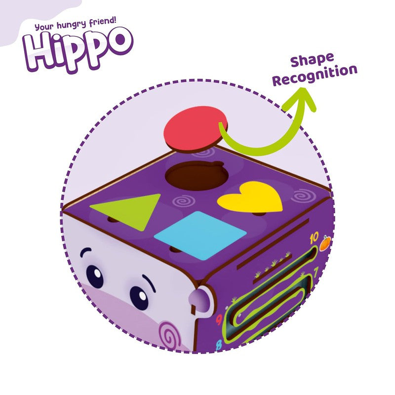 Hippopotamus Game - Learn to Identify Edible and Non Edible Items | Early Educational Development Activity Toy for Preschool and Montessori Kids