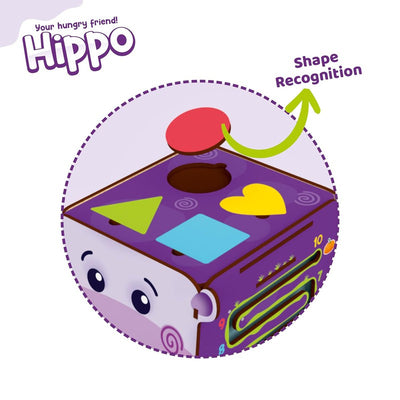 Hippopotamus Game - Learn to Identify Edible and Non Edible Items | Early Educational Development Activity Toy for Preschool and Montessori Kids