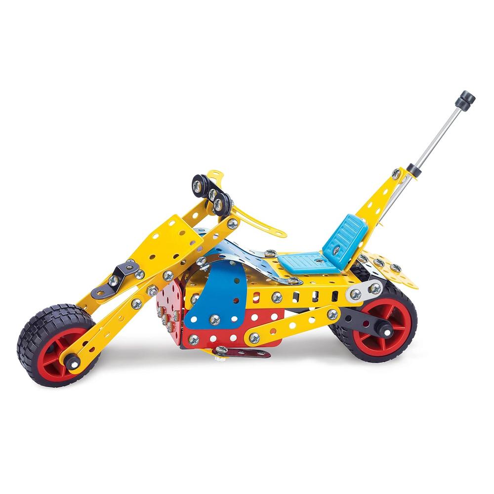 Toybox by Ratna MEC-O-Tec Set 4 Metal Construction Toy – 225 Pieces, 21 Models | DIY Building & Engineering Kit | Educational STEM Toy for Kids