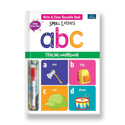 Write and Clean Reusable Book - Small Letter ABC Tracing Workbook for Kids - Fun and Educational Tracing Activities