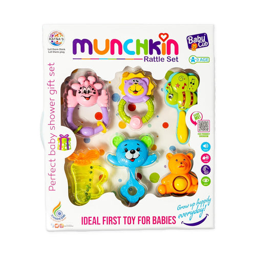 Ratna's Munchkin Rattle Set of 6 Attractive Rattles
