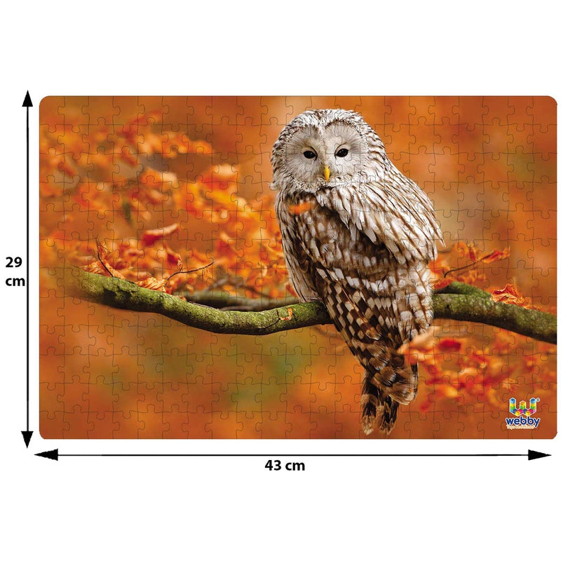 Owl in Autumn Wooden Jigsaw Puzzle, 252 pieces