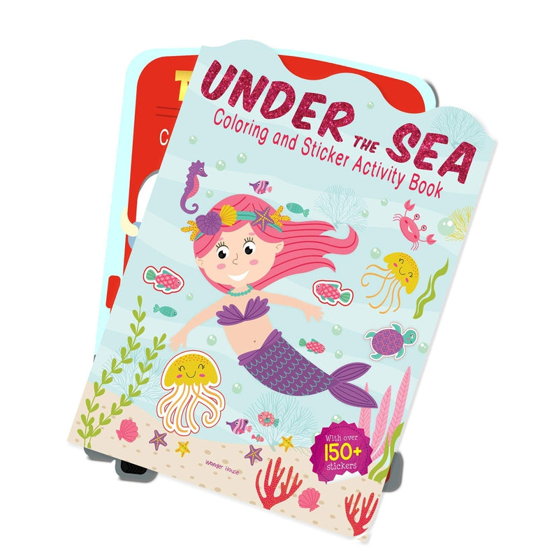 Under The Sea - Coloring and Sticker Activity Book (With 150+ Stickers) [Paperback] Wonder House Books